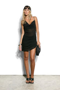 Sydney Gem Mini Dress - Black
