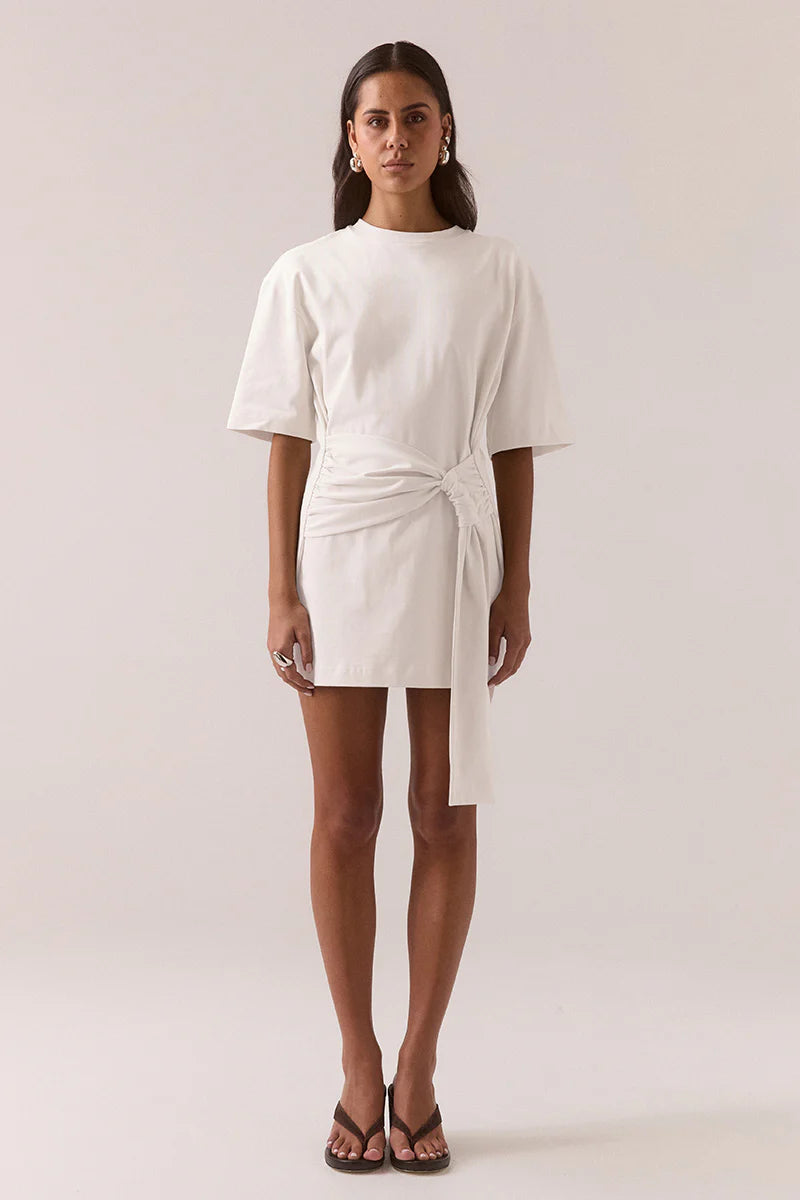 Delani Tee Dress - White