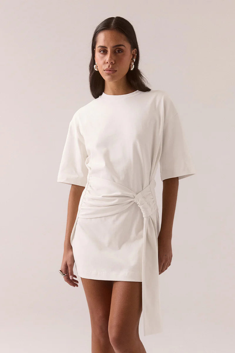Delani Tee Dress - White