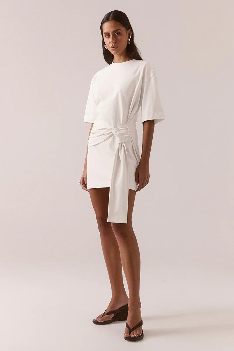 Delani Tee Dress - White