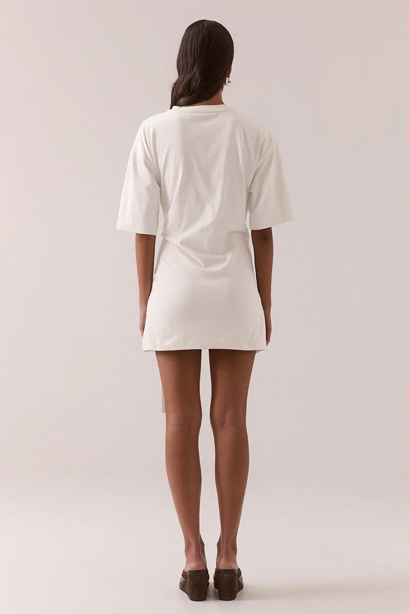 Delani Tee Dress - White