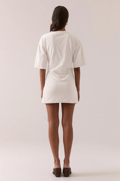 Delani Tee Dress - White