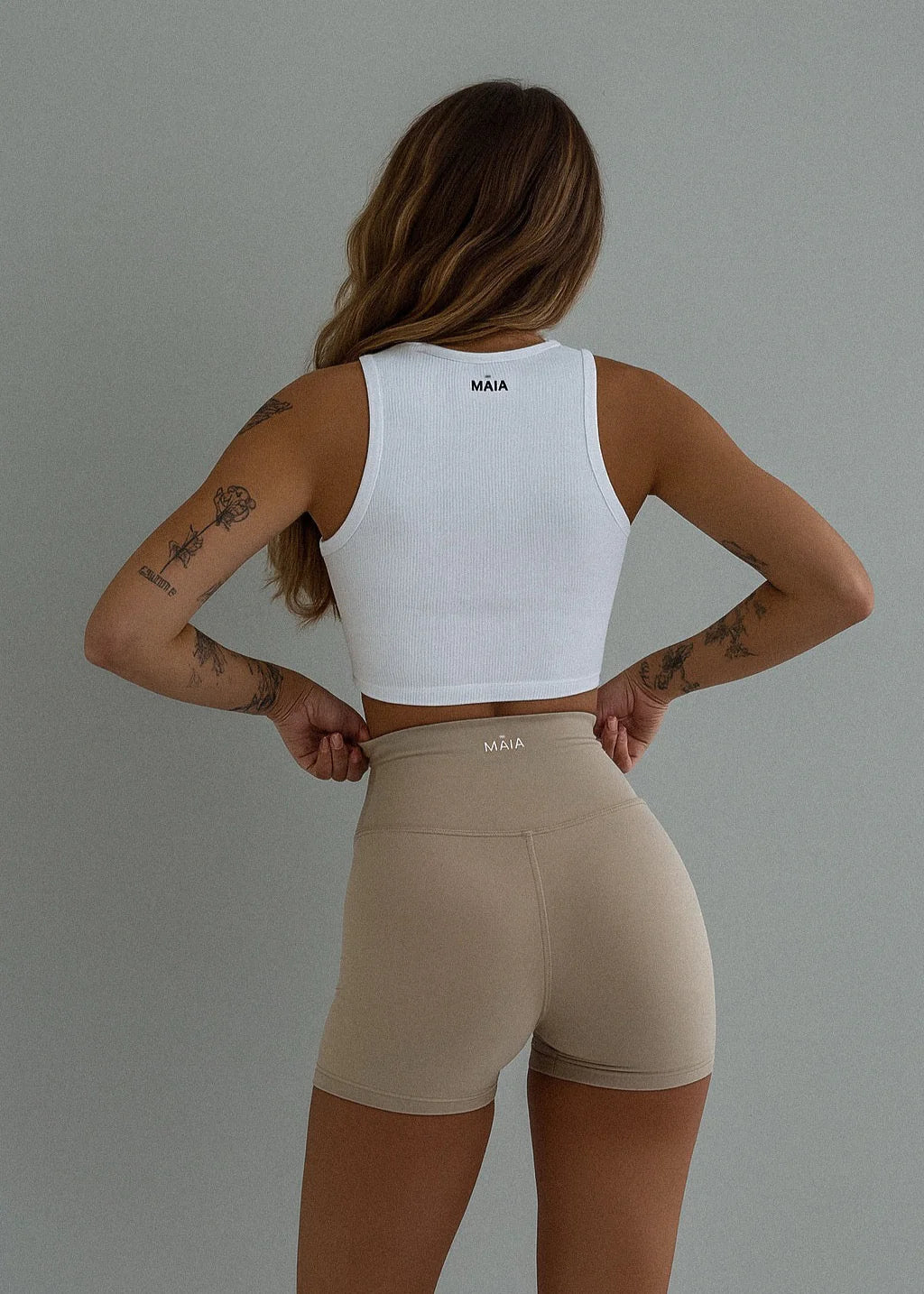 Marl Ribbed Tank - Snow