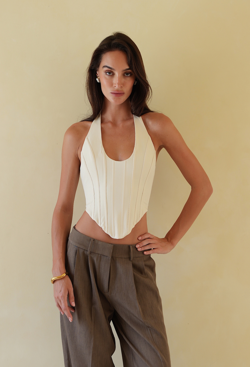 johansen official solana design corset top