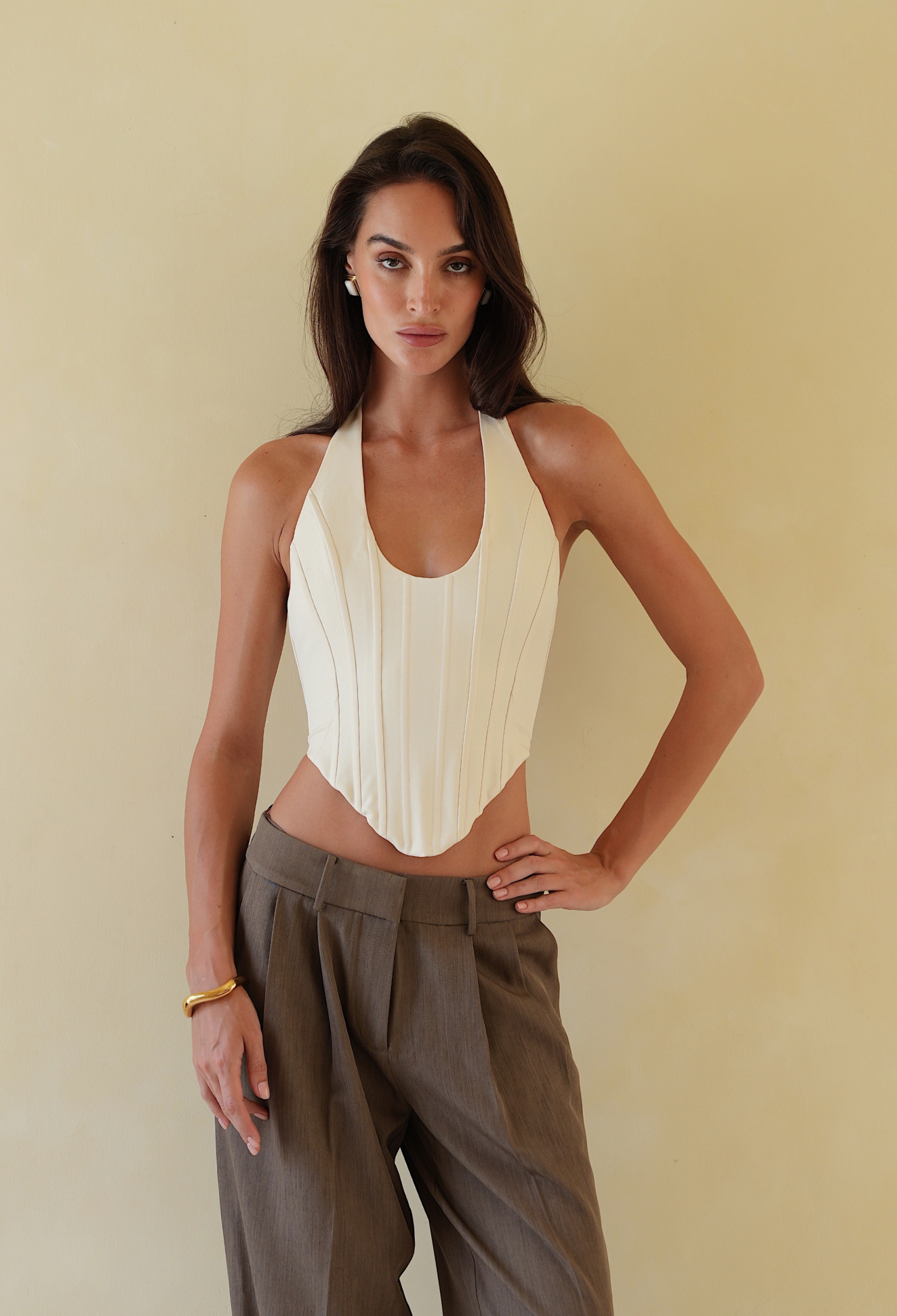 johansen official solana design corset top