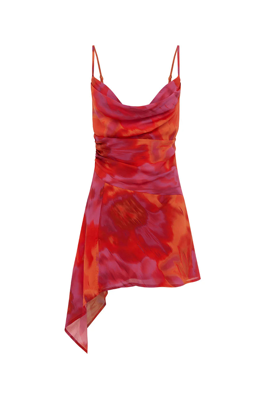 Alora Mini Scoop Dress - Suri Orange