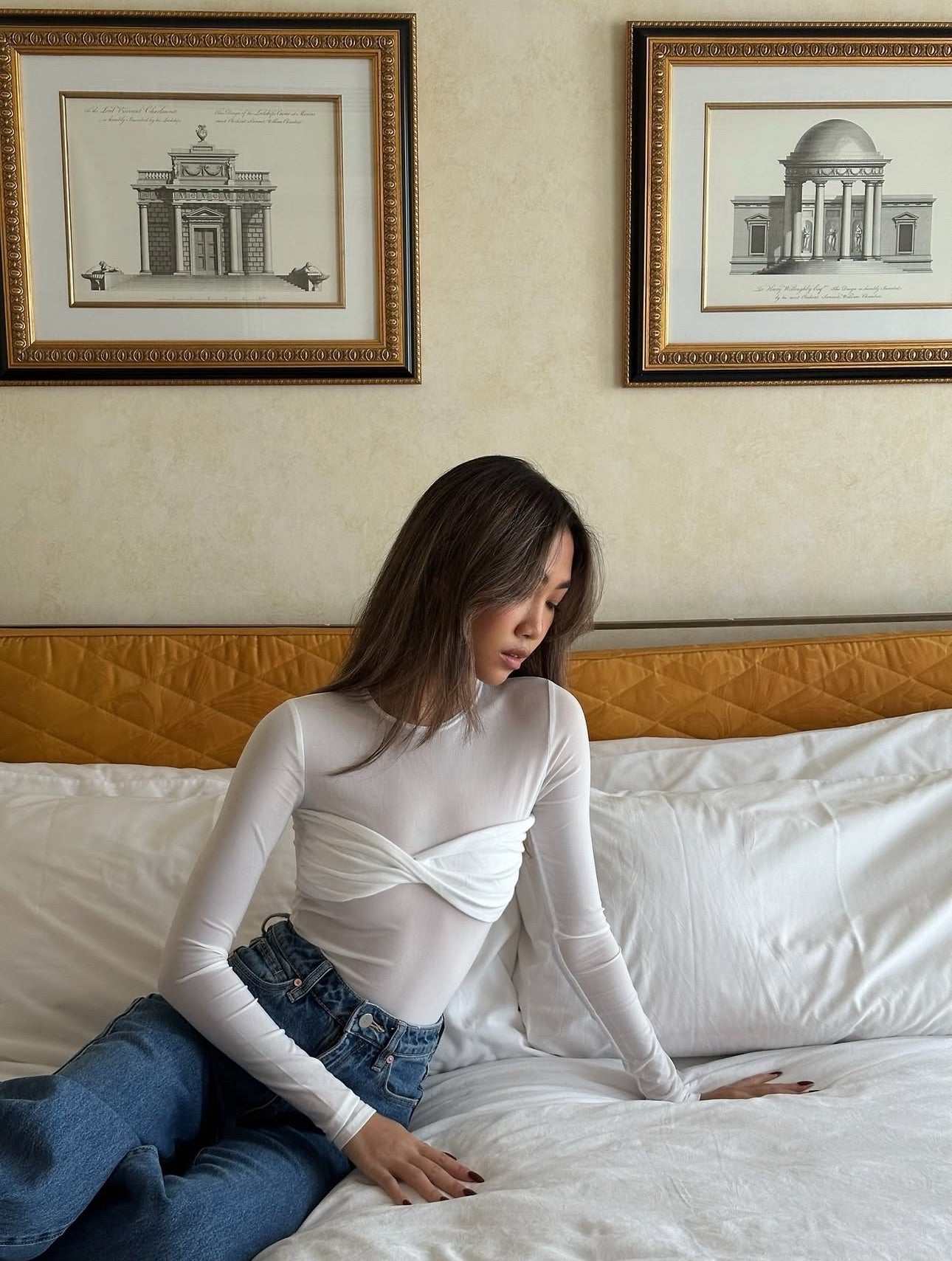 Amarlia Mesh Bodysuit - Coconut