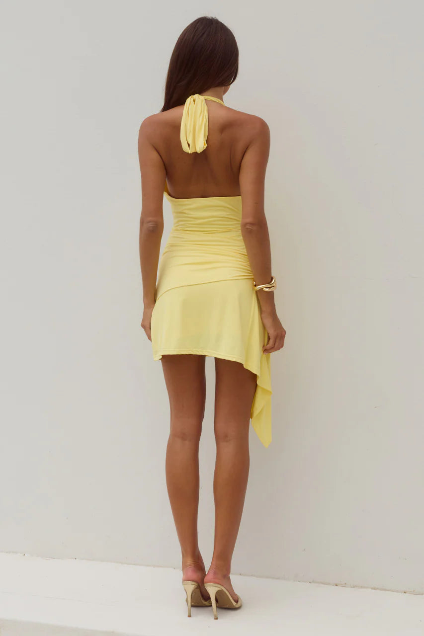 Celyse Mini Dress - Lemon