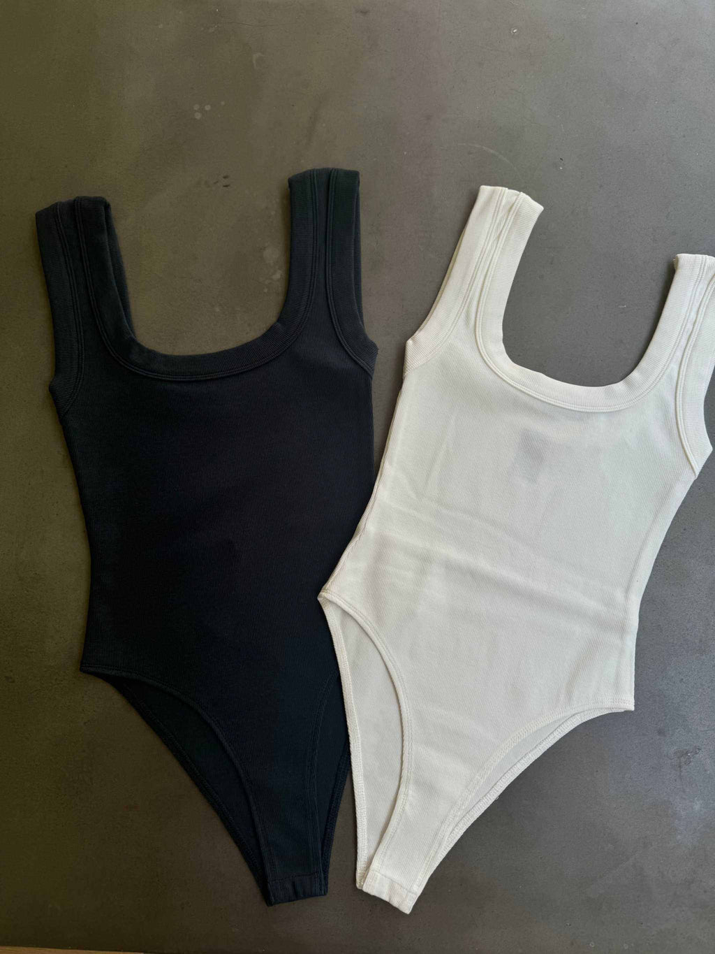 Adele Ribbed Bodysuit - Ocean