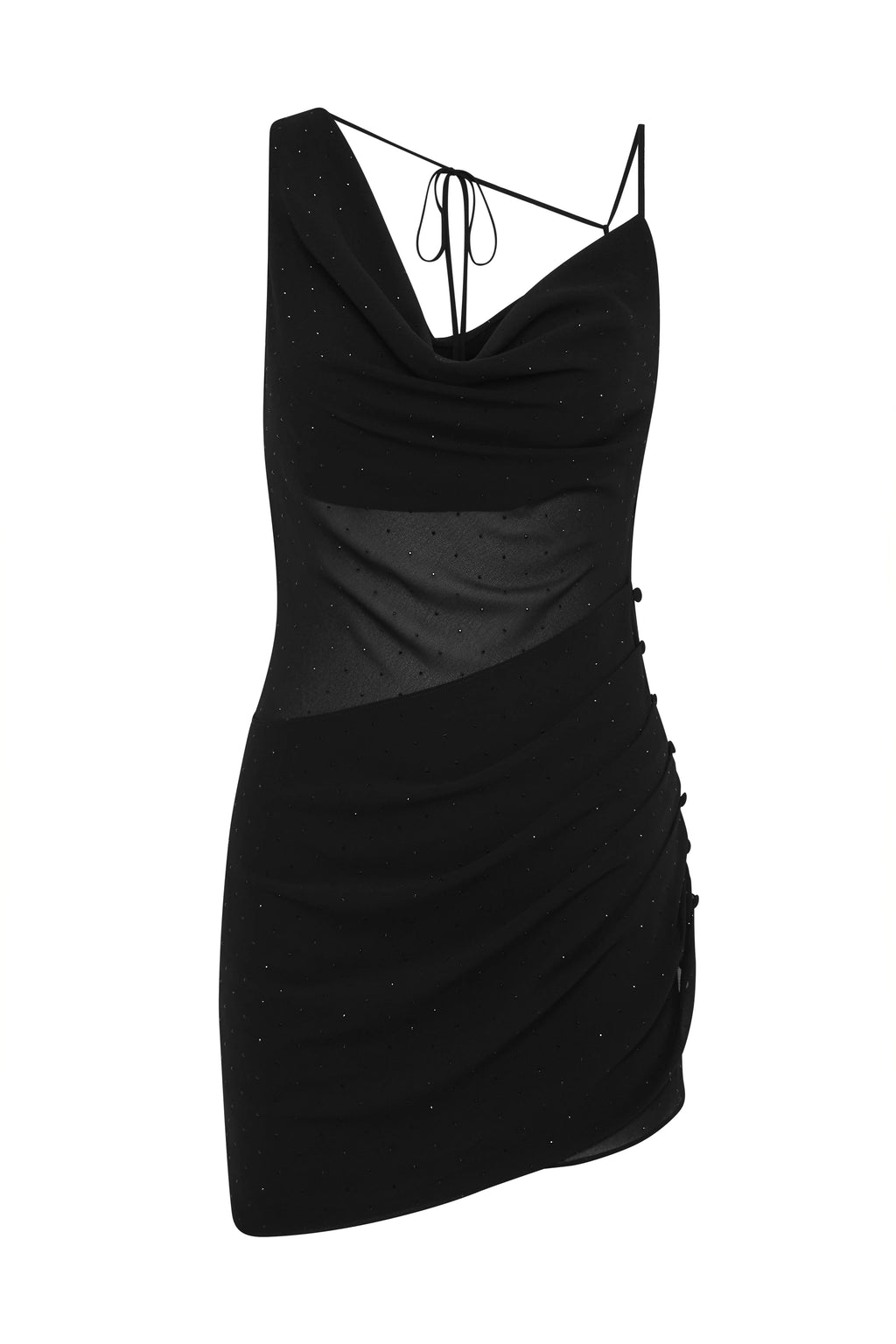 Sydney Gem Mini Dress - Black