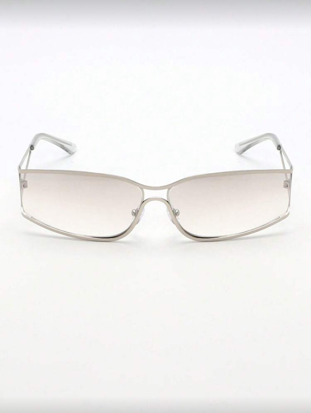Bella Sunglasses – silver minimal frame with soft gradient lenses, Solana Design
