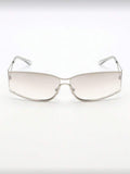 Bella Sunglasses – silver minimal frame with soft gradient lenses, Solana Design