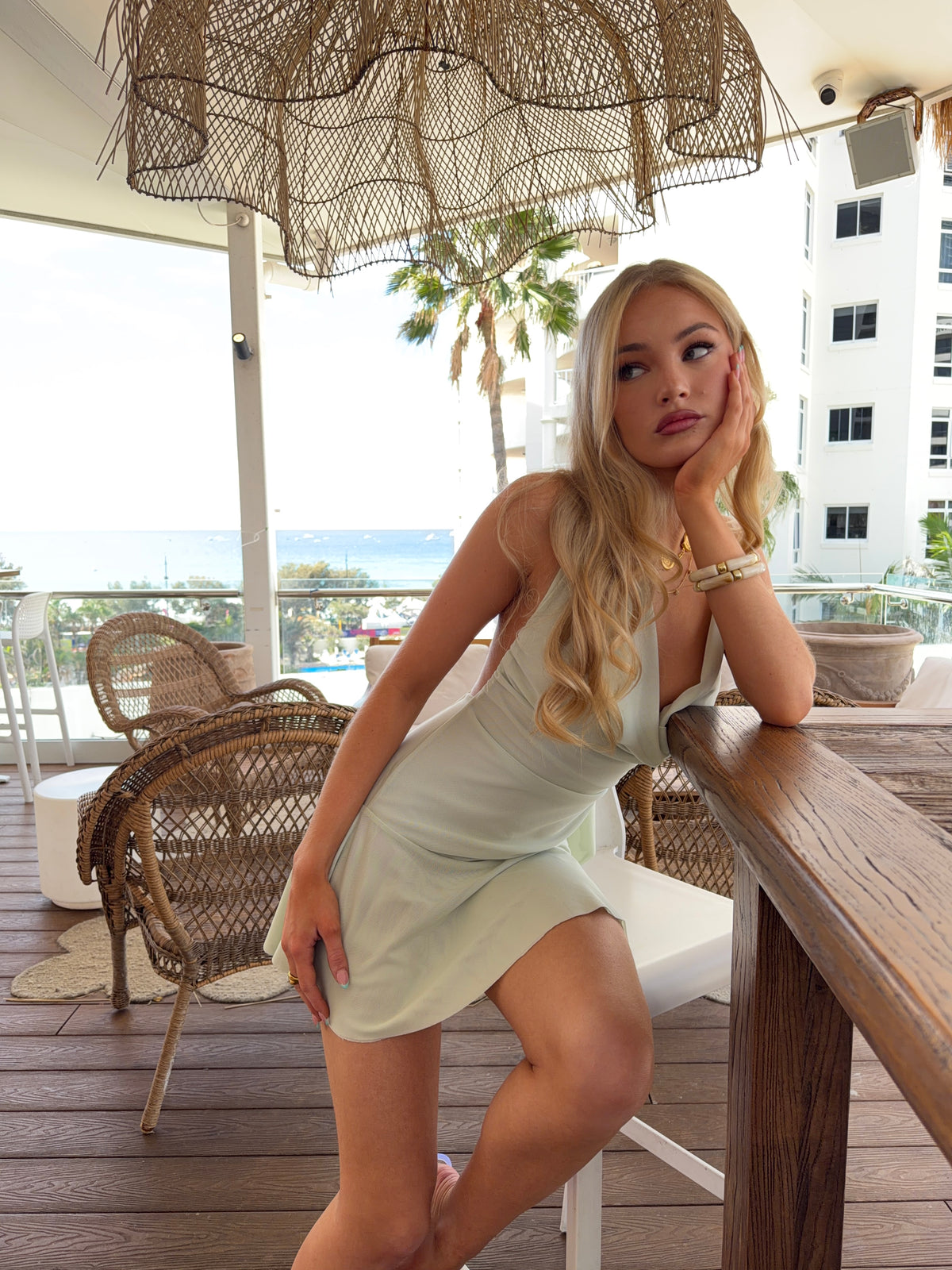 Olivia Mesh Mini - Sage