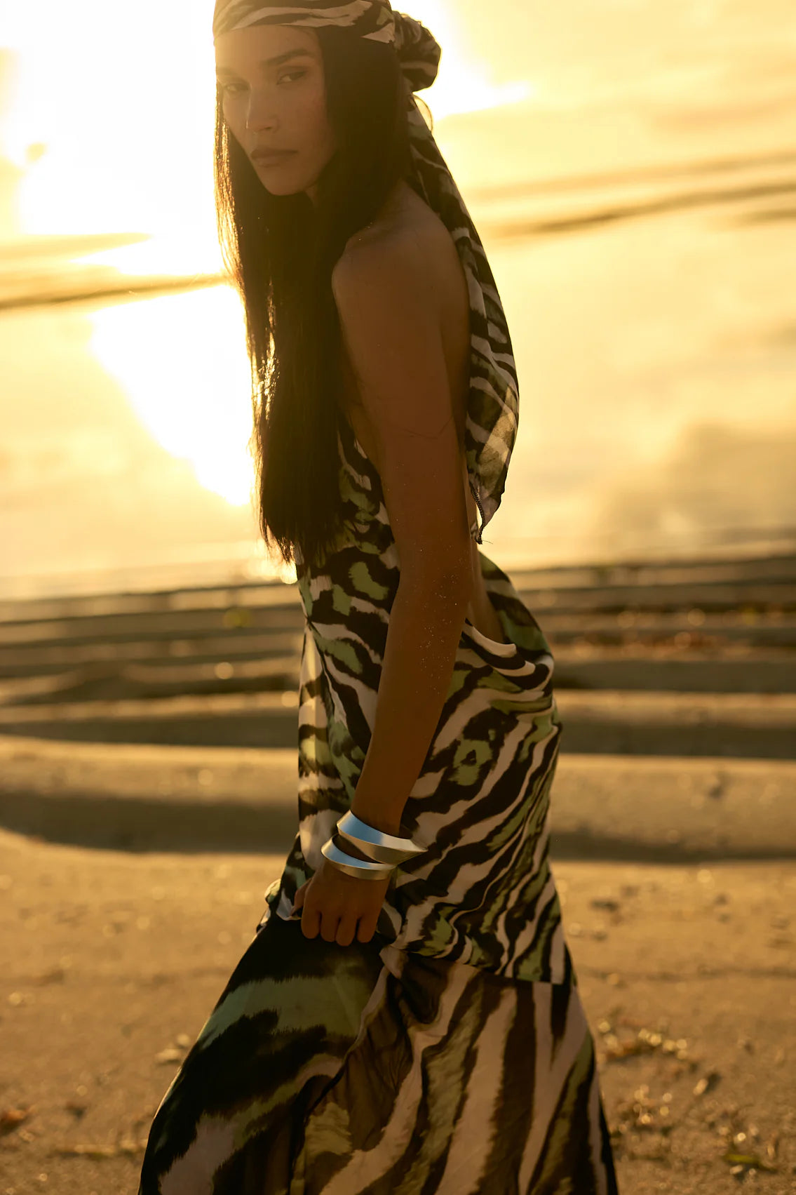 Leni Maxi Dress - Zebra