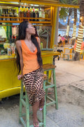 Reina Reversible Top - Orange