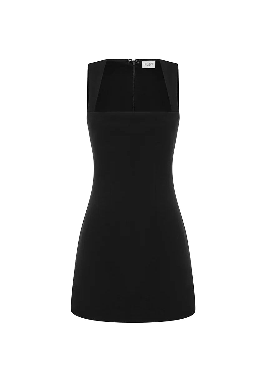solana design runaway the label black mini dress