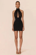 Martini Mini Dress - Black