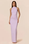 Petra High-Neck Maxi - Lilac