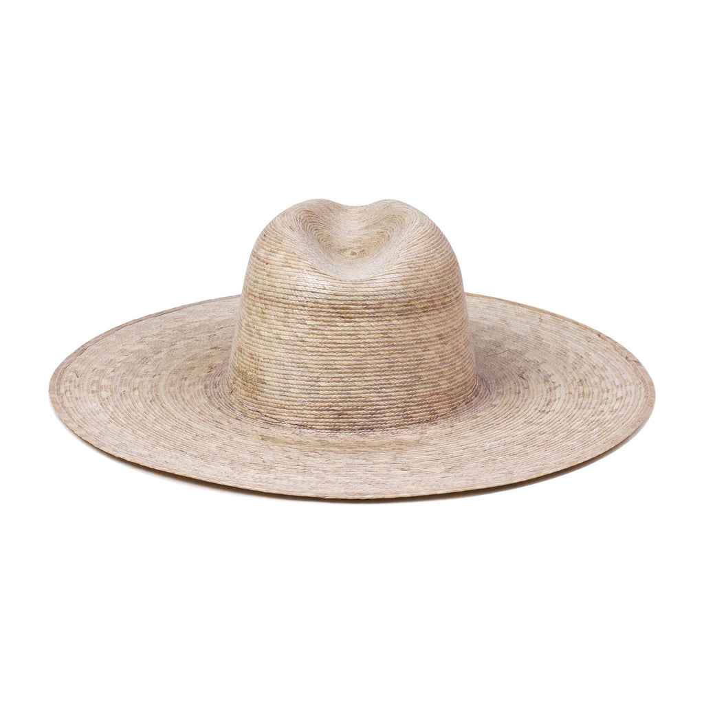 Palma Wide Fedora - Natural Straw