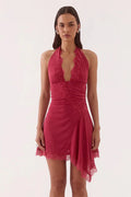 Loni Mini Dress - Berry