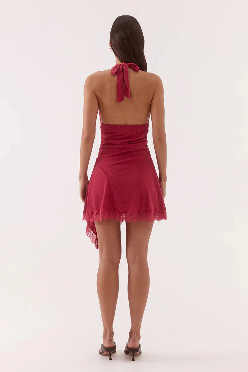 Loni Mini Dress - Berry