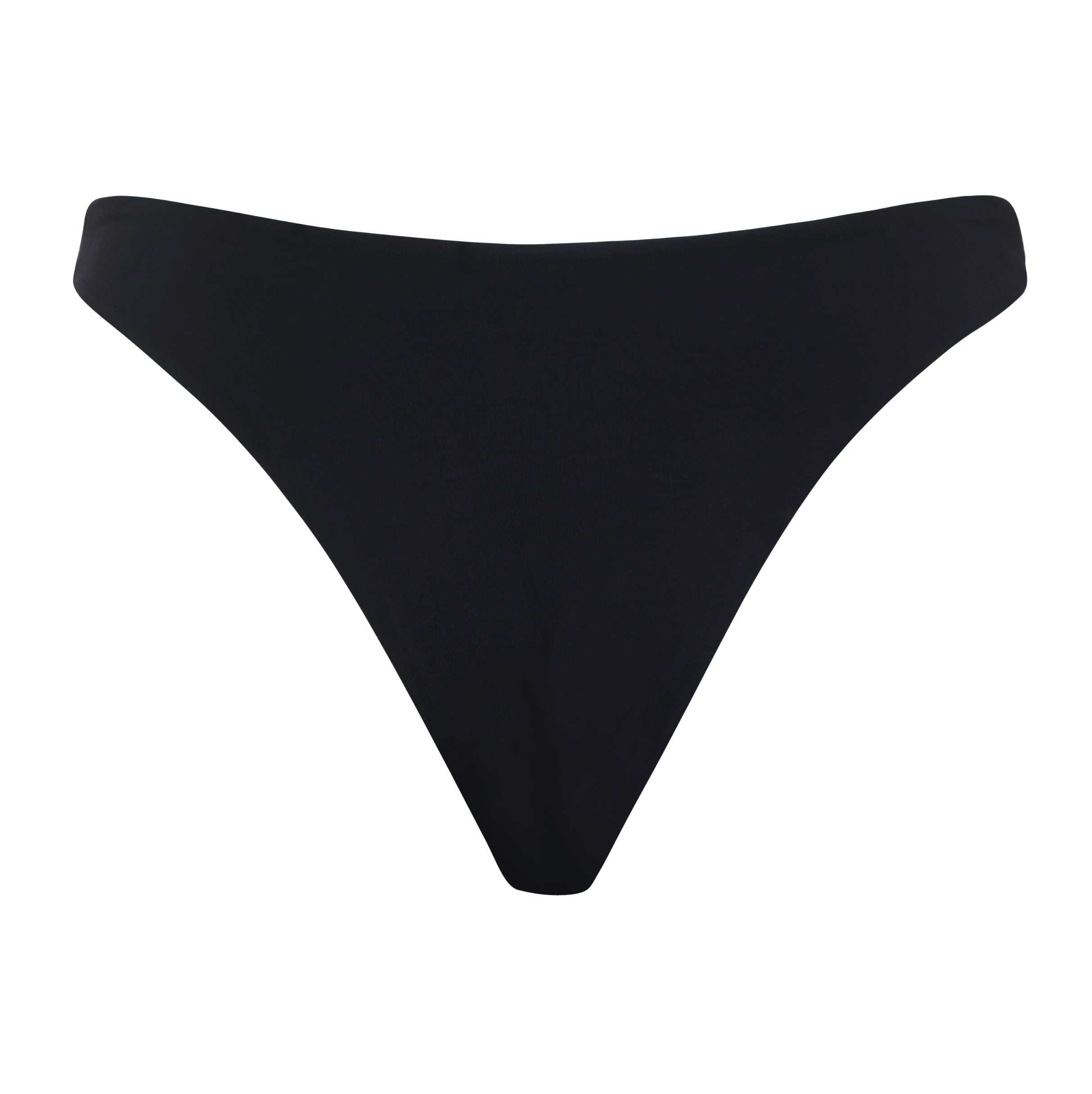 Black Low Rise Bikini Bottoms Medium Coverage | Myra Swim