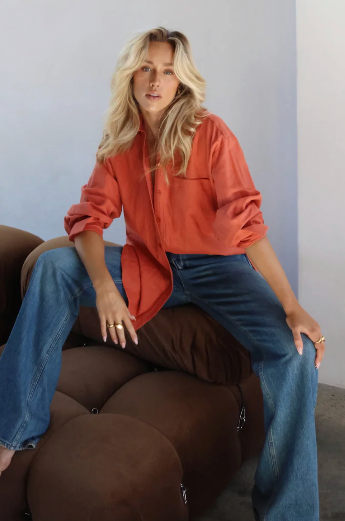 Hendrix Long Sleeve Shirt - Amber