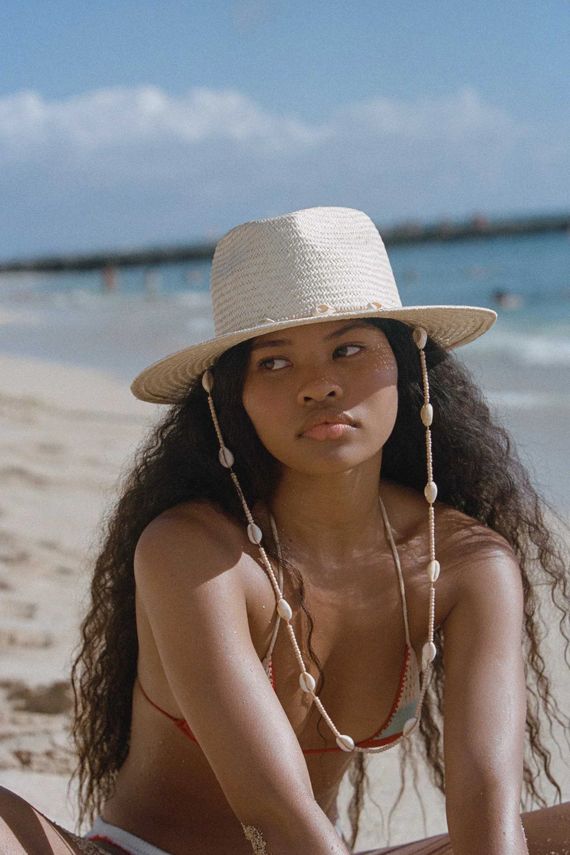 Seashells Fedora - Natural