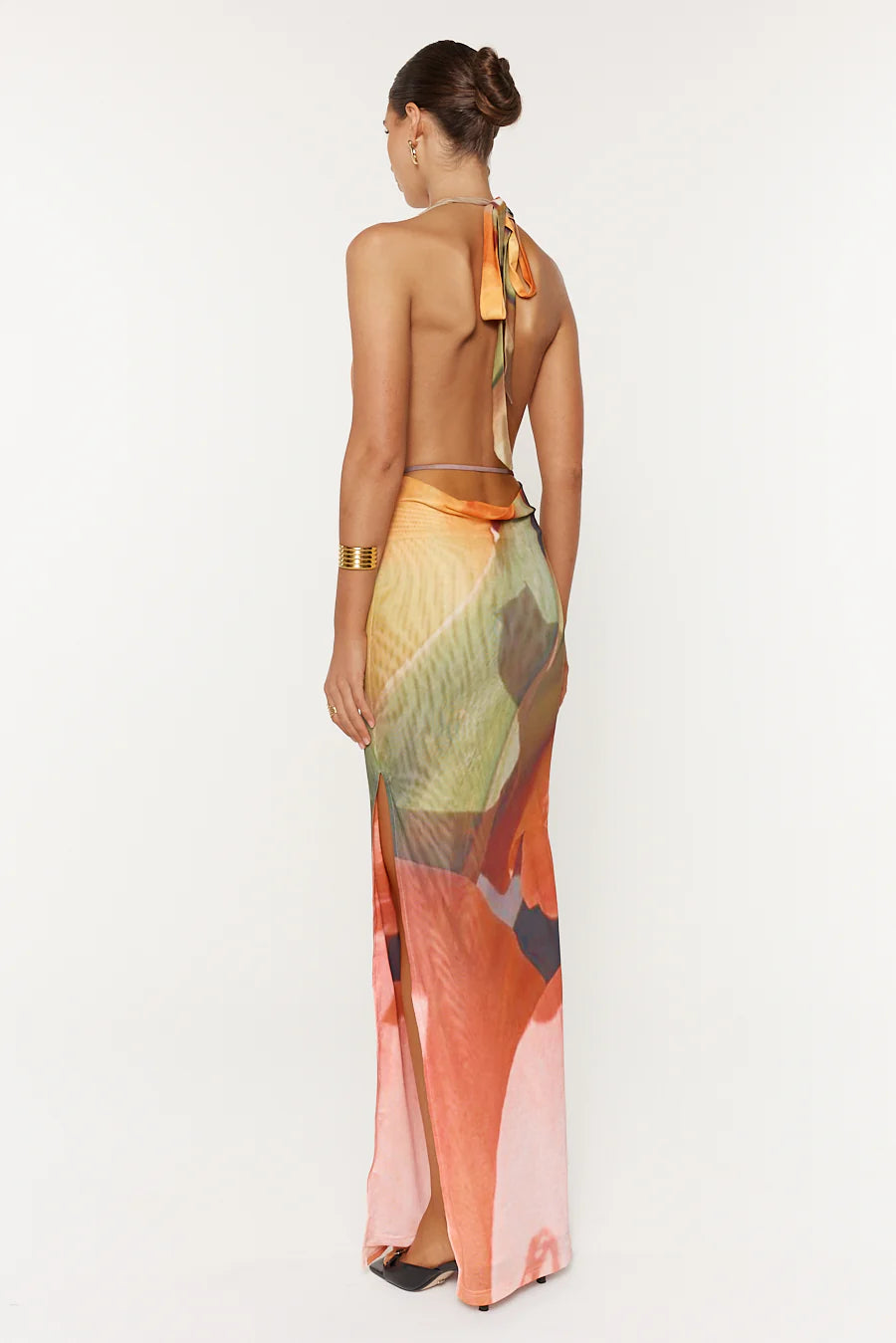Pamela Cowl Halter Maxi - Posy