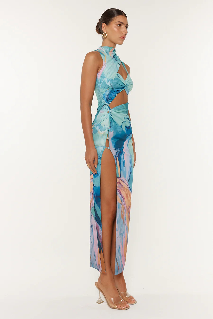 Sicily High-Neck Cut-Out Maxi - Neha