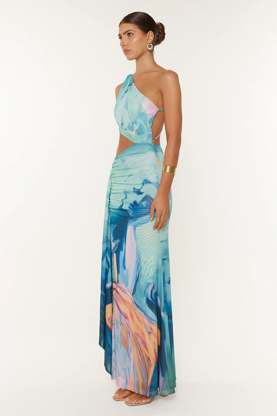 Tropea One-Shoulder Cut-Out Maxi - Neha