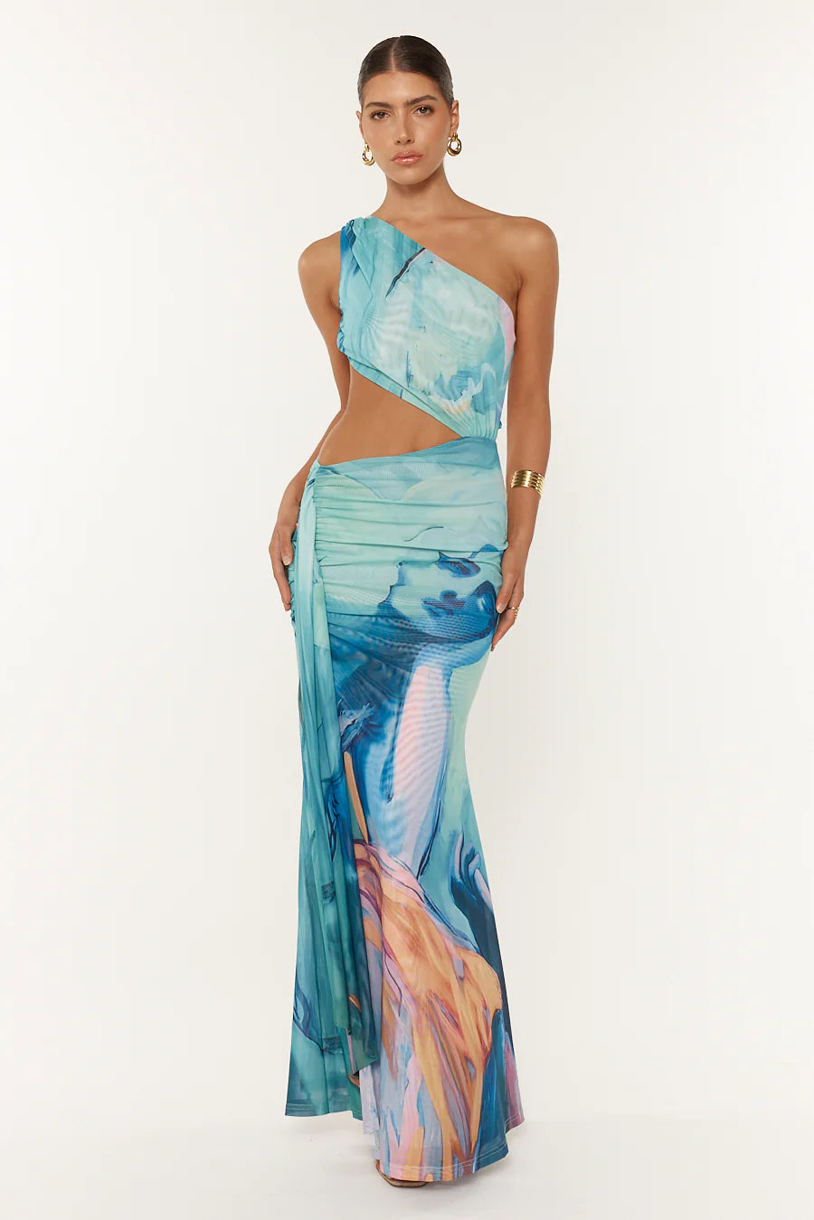 Tropea One-Shoulder Cut-Out Maxi - Neha
