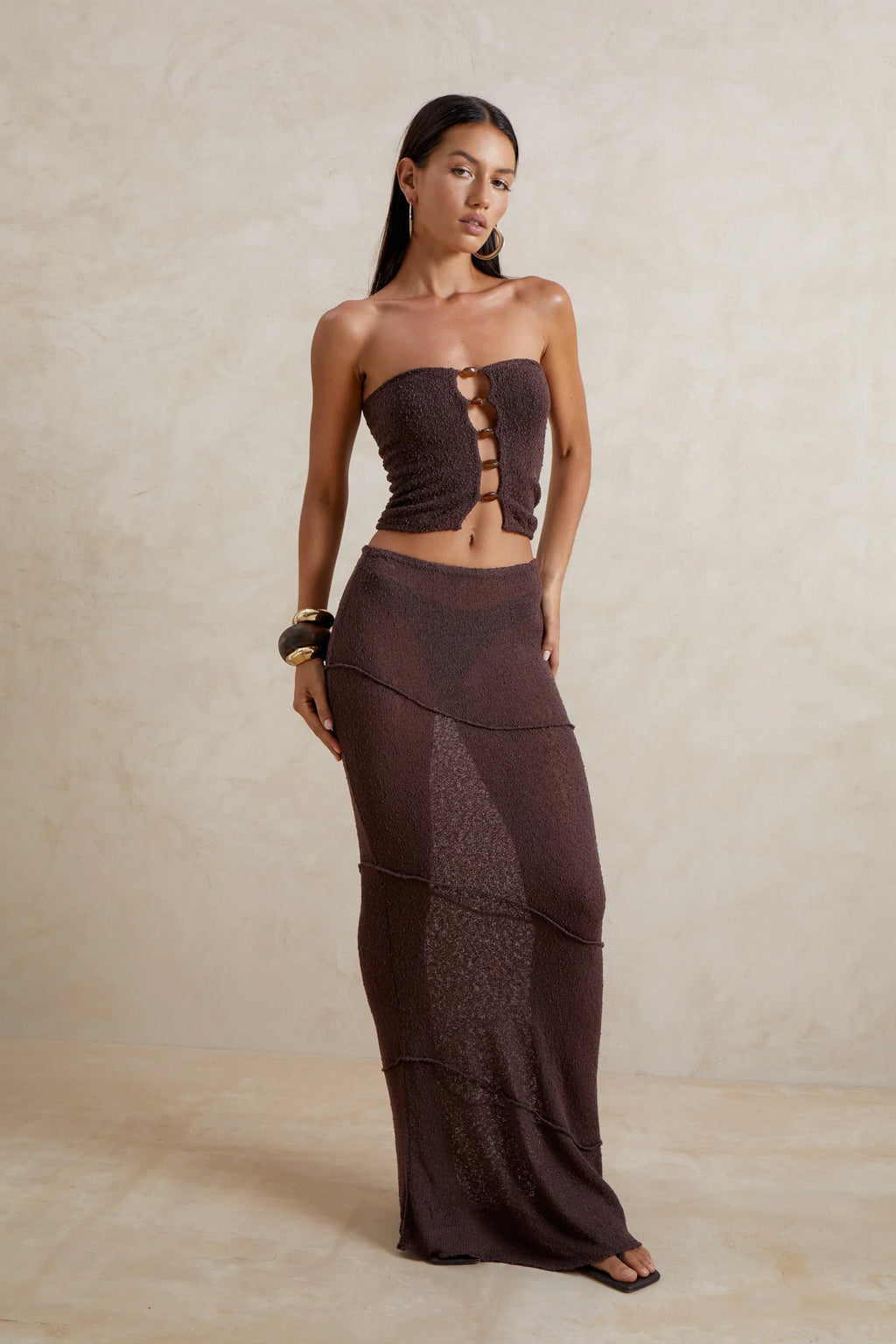 Emy Skirt - Dark Brown