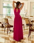 Winona HalterMaxi Dress - Fuchsia