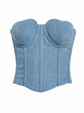 Blue Heart Corset