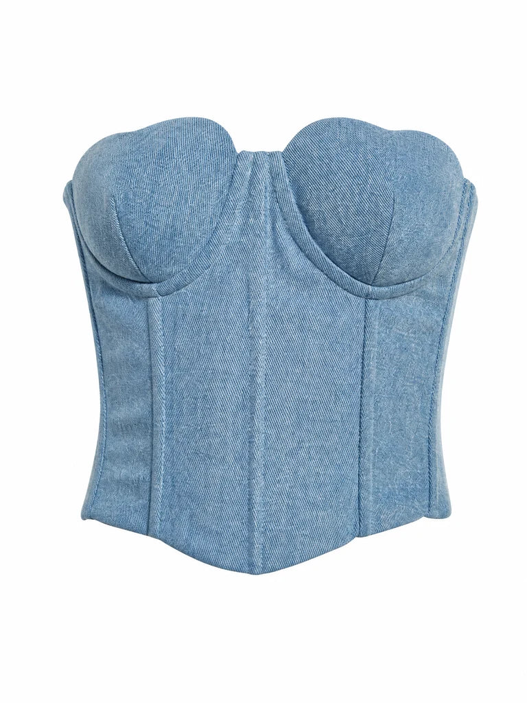 Blue Heart Corset