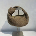 Amora Suede Handbag - Dark Beige