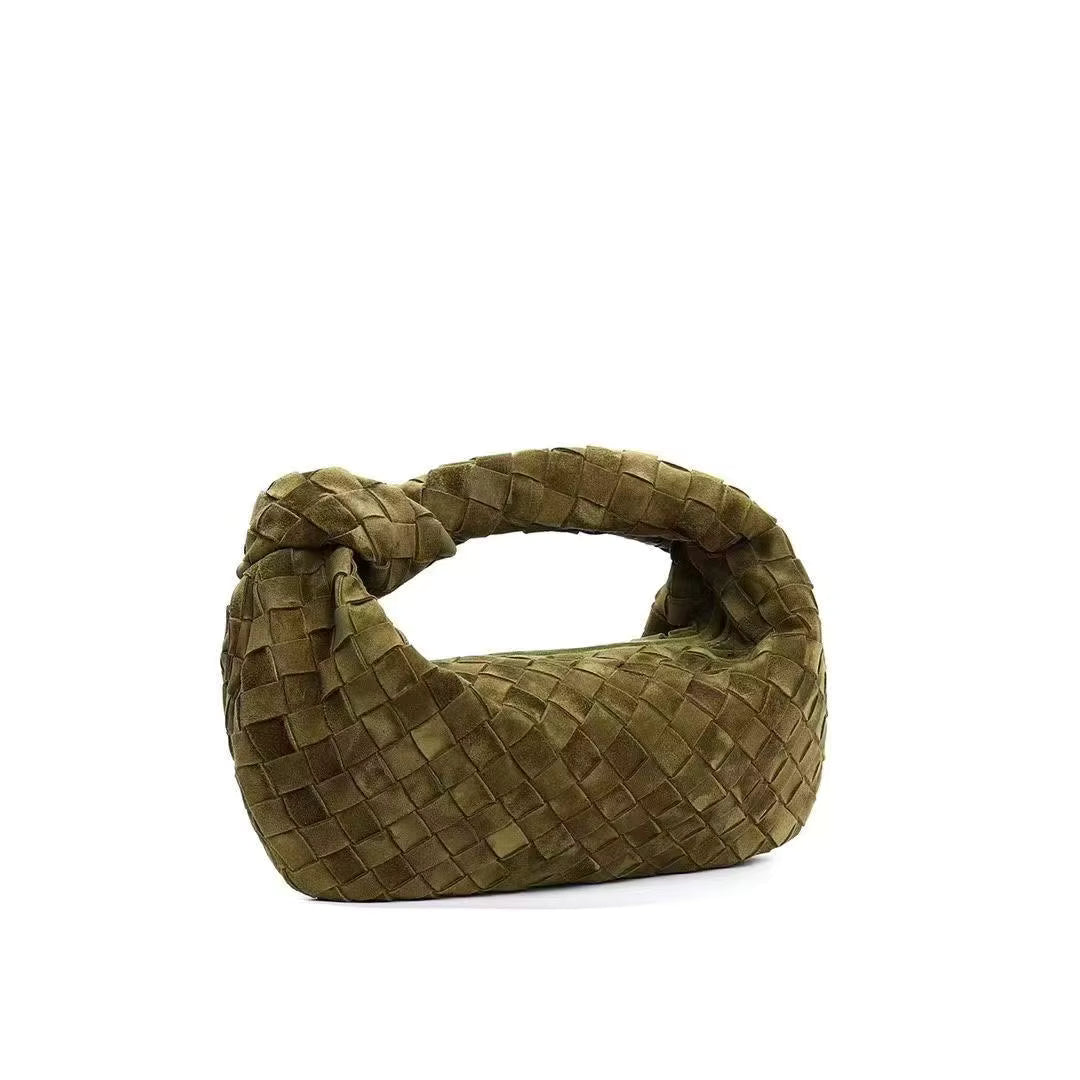 solana design suede leather handbag