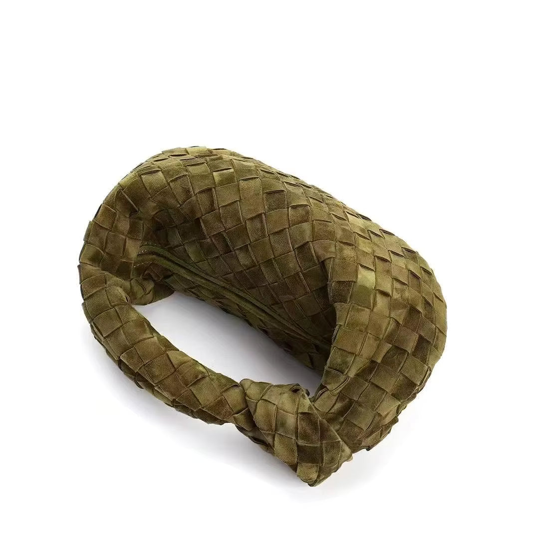 Amora Suede Handbag - Dark Olive